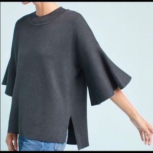 Anthropologie Lorena Flutter Sleeve Sweater